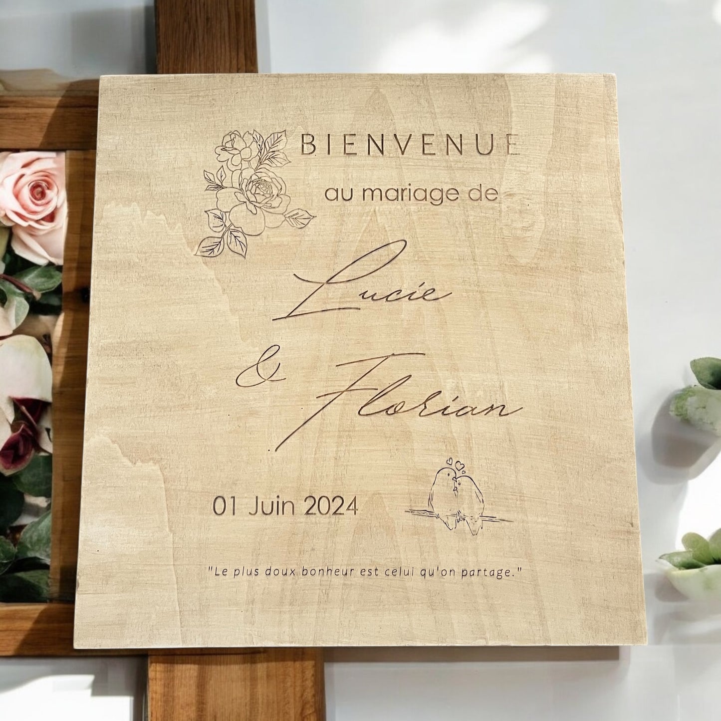 Panneau de bienvenue Mariage