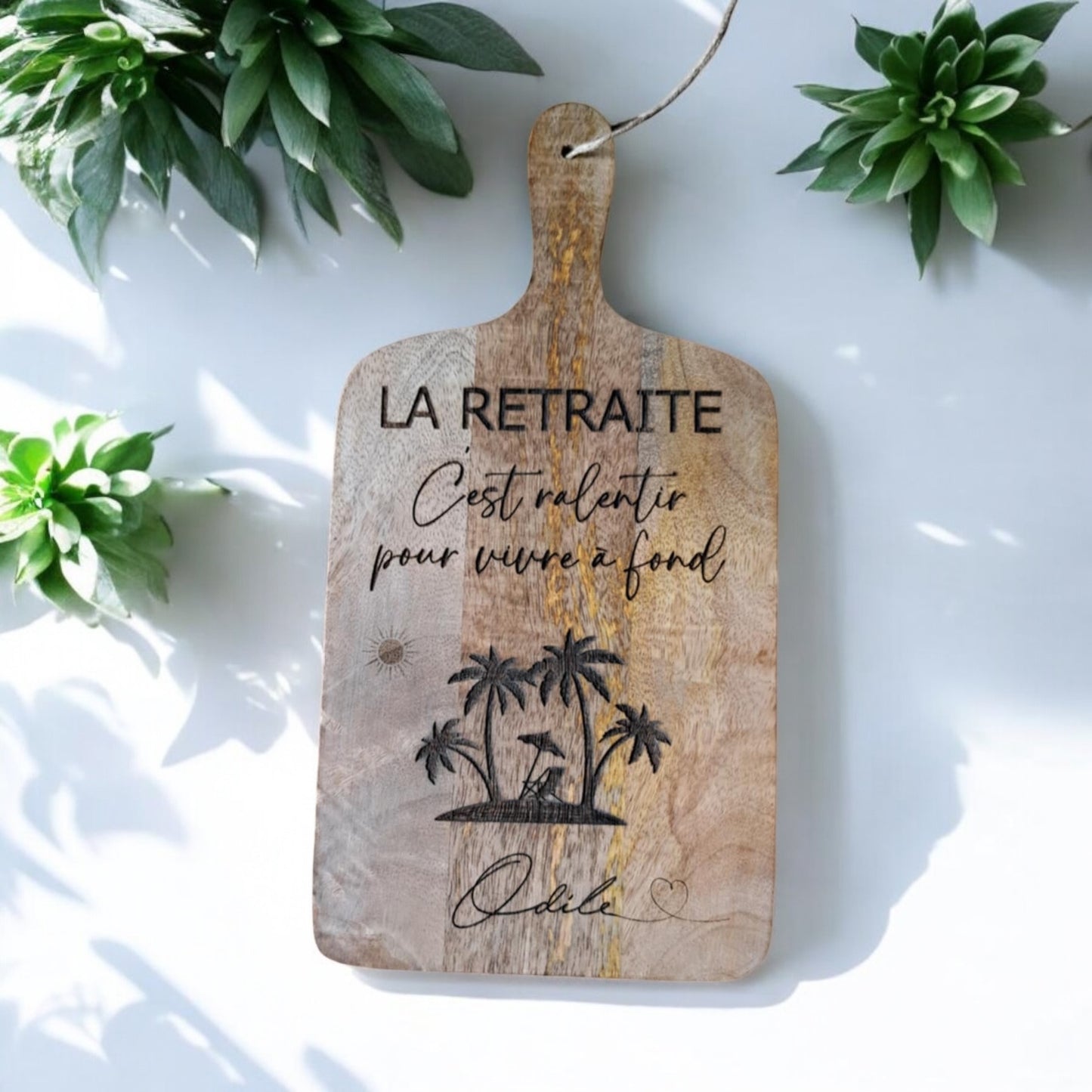 Planche à découper en bois personnalisable