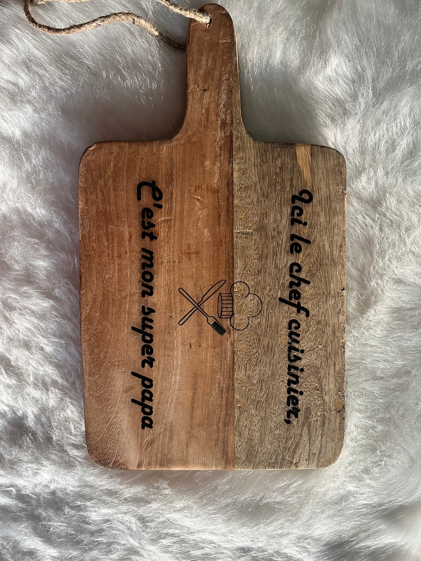 Planche à découper en bois personnalisable